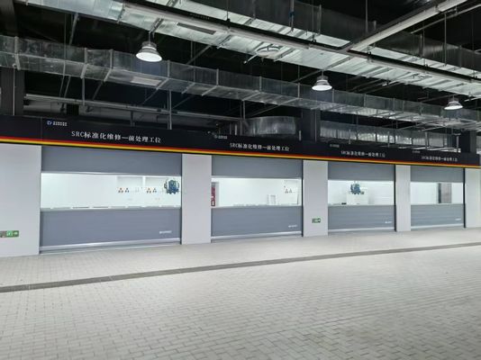 Grinding Room with Electric Gas Diesel Burner Heating System Spray Booths Car Sanding Room Car Preparation Room