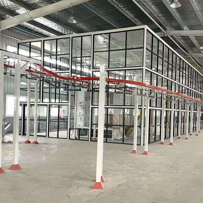 Overhead Conveyor Coating Line designed to eliminate manual handling maximize throughput and ensure consistent powder coating