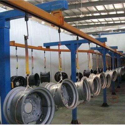 Qualité  500kg Load Overhead Conveyor System Electric Heating Paint Line Conveyor For Diverse Dimensions usine