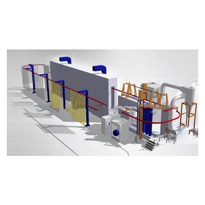 Ligne de revêtement de convoyeur aérien sur mesure Ligne de finition revêtement en poudre 1Ph