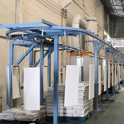 Solution de revêtement de système de convoyeur aérien industriel pour produits surdimensionnés