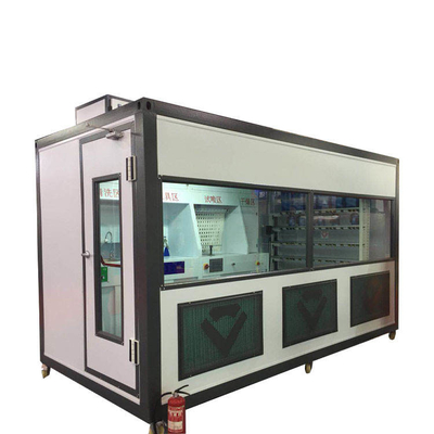 Chambre de mélange de peinture professionnelle avec environnement contrôlé et ventilation avancée