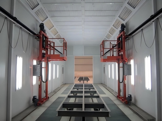 3D Cart Peinture Booth Man Ascenseur Parfait pour les pièces de travail hautes dans les cabines de pulvérisation