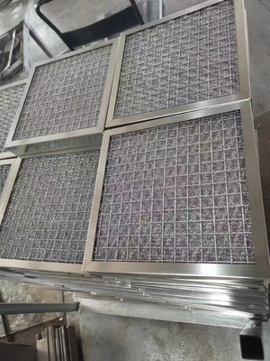 Filtre de brouillard d'huile en acier inoxydable filet de fil tricoté Purification de l'air industrielle
