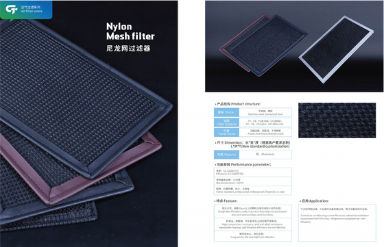 Filtre à brouillard d'huile à haut rendement d'acier inoxydable personnalisable à usage industriel