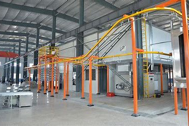 Produits métalliques Ligne de revêtement en poudre entièrement automatisée pour la production de revêtements industriels