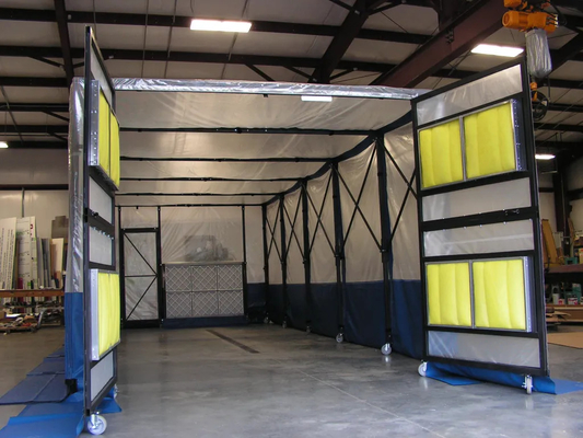 Une boîte de pulvérisation rétractable pour l' efficacité industrielle, une boîte de peinture rétractable