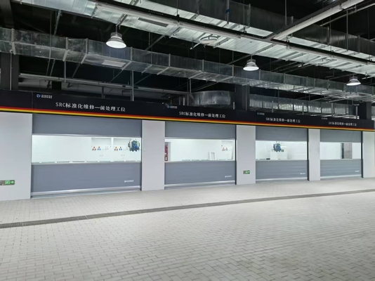 Salle de broyage avec système de chauffage de brûleur diesel à gaz électrique