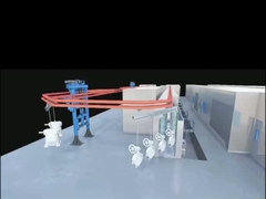 Ligne de revêtement de poudre verticale de convoyeur aérien robuste Ligne de peinture de convoyeur pour un revêtement cohérent