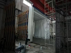 Téléscopie mobile rétractable boîtes de pulvérisation salle de peinture automobile avec chauffage électrique