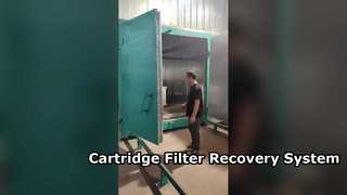 Cabine de pulvérisation de poudre industrielle pour pièces métalliques