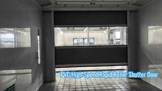 Porte de volet roulant rapide à grande vitesse en PVC pour cabines de pulvérisation et passages d'atelier